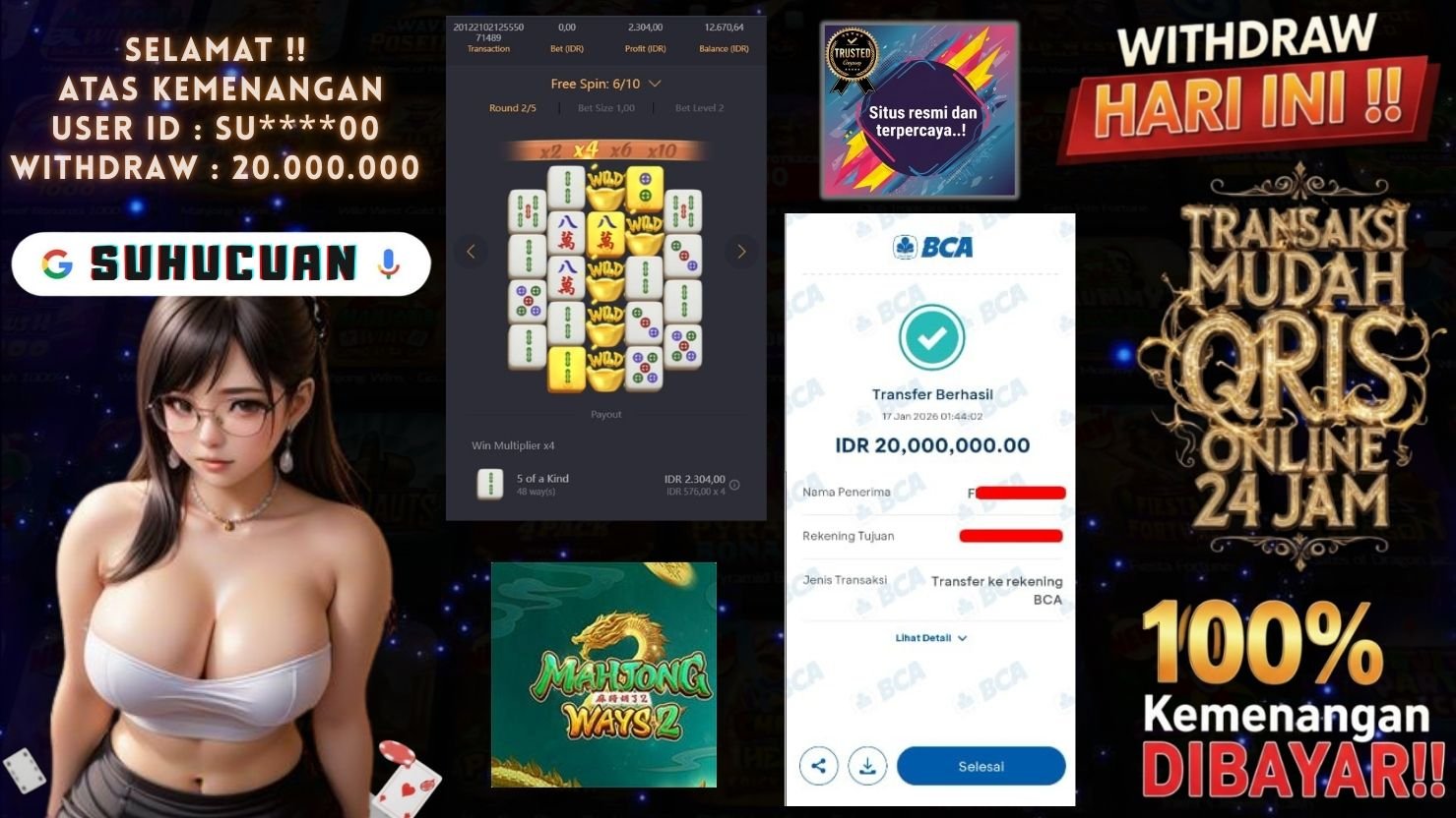 SUHUCUAN JACKPOT SLOT MAHJONG WAYS 2 